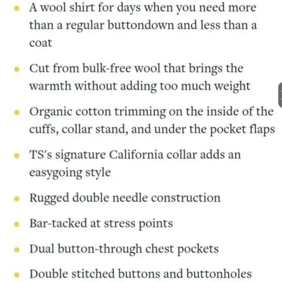 Taylor Stitch The Service Shirt In Ash Melange Wool NEW - Picture 9 of 9